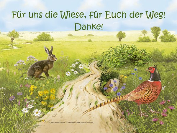 Für uns die Wiese, für Euch der Weg