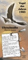 Uferschwalbe - Vogel des Jahres 1983