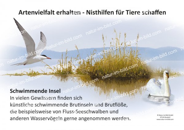 Nisthilfe für Tiere - Schwimmende Insel