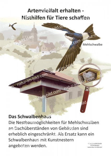 Nisthilfe für Tiere - Schwalbenhaus