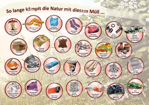 So lange kämpft die Natur mit diesem Müll ...
