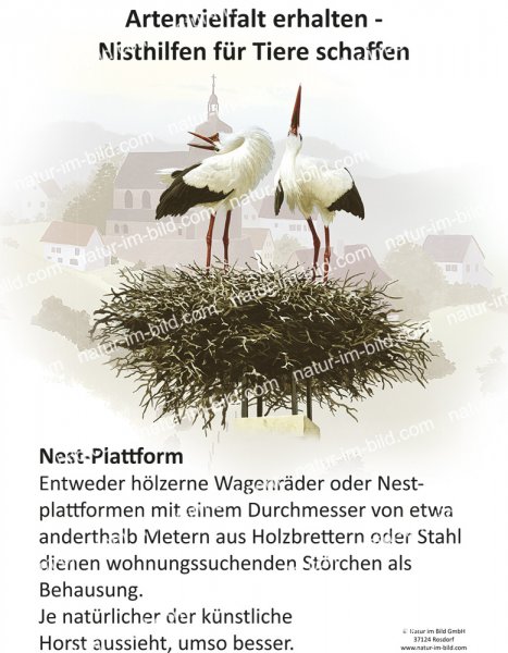 Nisthilfe für Tiere - Nest-Plattform