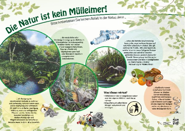 Die Natur ist kein Mülleimer!