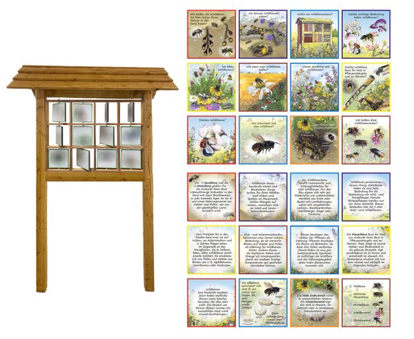 Drehtafel-Modell - Wildbiene