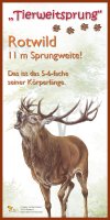 Tierweitsprung Rotwild